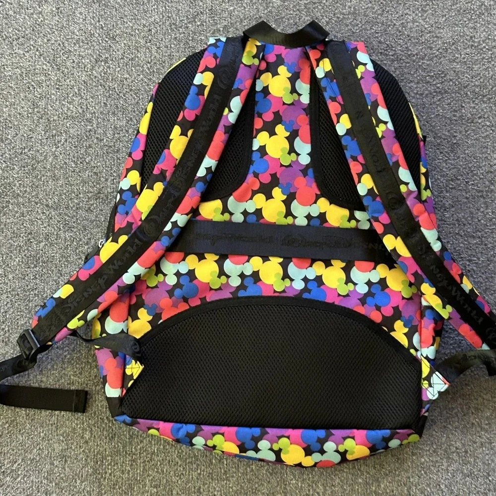 Disney Parks Backpack Multicolor Mickey Mouse Girls Laptop Daypack School
